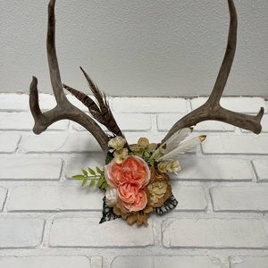 Real antlers wall decor